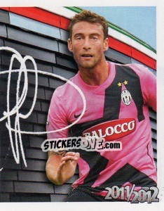 Figurina 8 - Claudio Marchisio Autografo - Juventus 2011-2012 - Footprint