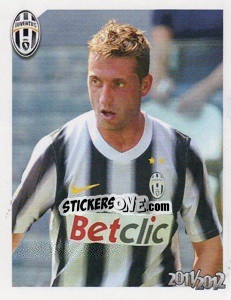Sticker Emanuele Giaccherini - Juventus 2011-2012 - Footprint