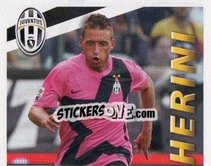 Sticker Giaccherini in Azione - Juventus 2011-2012 - Footprint