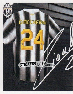 Figurina 24 - Emanuele Giaccherini Autografo - Juventus 2011-2012 - Footprint