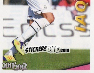 Sticker Iaquinta in Azione - Juventus 2011-2012 - Footprint