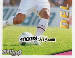 Sticker Del Piero in Azione - Juventus 2011-2012 - Footprint