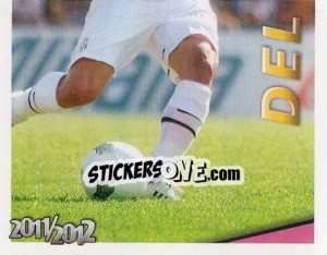 Sticker Del Piero in Azione - Juventus 2011-2012 n. 263 - Footprint