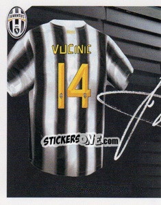 Cromo 14 - Mirko Vucinic Autografo - Juventus 2011-2012 - Footprint