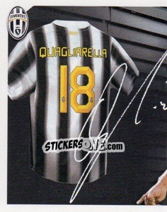 Figurina 18 - Fabio Quagliarella Autografo - Juventus 2011-2012 - Footprint