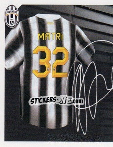 Cromo 32 - Alessandro Matri Autografo - Juventus 2011-2012 - Footprint