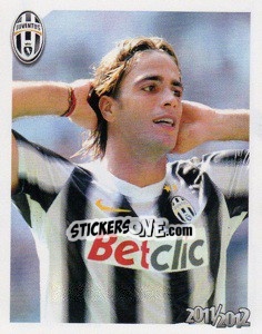 Sticker Alessandro Matri - Juventus 2011-2012 n. 284 - Footprint
