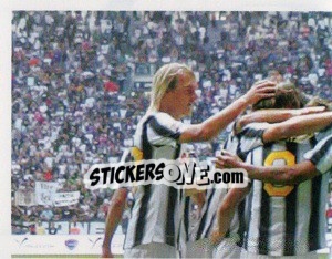 Cromo Squadra esulta - Juventus 2011-2012 - Footprint