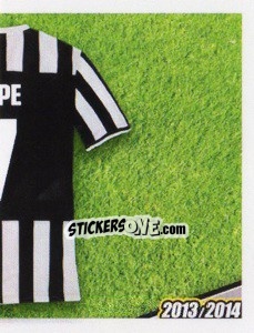 Cromo Pepe maglia 7 - Juventus 2013-2014 - Footprint
