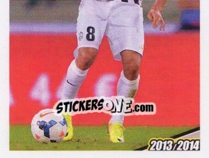 Sticker Marchisio in Azione - Juventus 2013-2014 n. 251 - Footprint