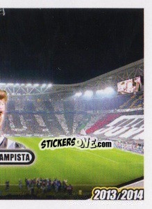 Sticker Marchisio, centrocampista - Juventus 2013-2014 n. 253 - Footprint