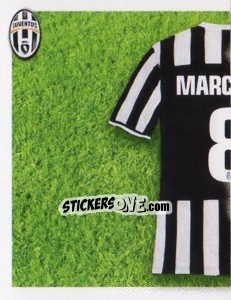 Sticker Marchisio maglia 8 - Juventus 2013-2014 n. 254 - Footprint