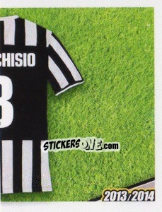 Sticker Marchisio maglia 8 - Juventus 2013-2014 n. 255 - Footprint