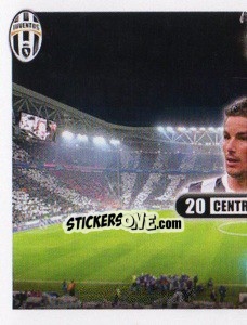 Sticker Padoin, centrocampista - Juventus 2013-2014 n. 262 - Footprint