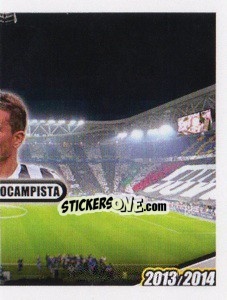 Sticker Padoin, centrocampista - Juventus 2013-2014 - Footprint