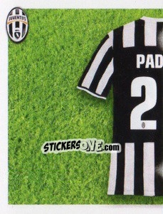 Sticker Padoin maglia 20 - Juventus 2013-2014 - Footprint