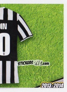 Sticker Padoin maglia 20 - Juventus 2013-2014 - Footprint