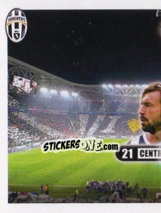 Sticker Porlo, centrocampista - Juventus 2013-2014 - Footprint