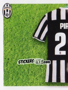 Cromo Pirlo maglia 21 - Juventus 2013-2014 - Footprint