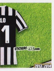 Sticker Pirlo maglia 21 - Juventus 2013-2014 n. 275 - Footprint