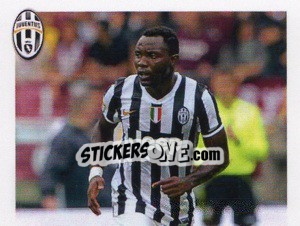 Sticker Asamoah in Azione - Juventus 2013-2014 - Footprint