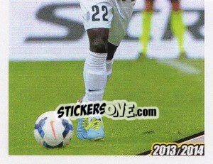 Sticker Asamoah in Azione - Juventus 2013-2014 - Footprint