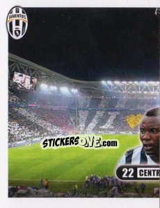 Sticker Asamoah, centrocampista - Juventus 2013-2014 n. 282 - Footprint