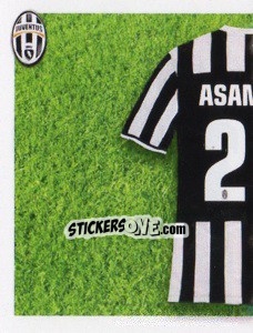 Cromo Asamoah maglia 22 - Juventus 2013-2014 - Footprint