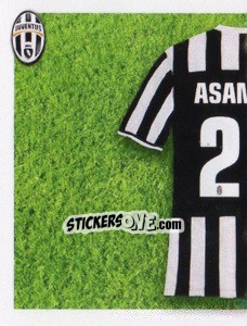 Sticker Asamoah maglia 22 - Juventus 2013-2014 n. 284 - Footprint