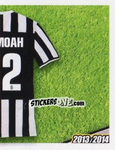 Sticker Asamoah maglia 22 - Juventus 2013-2014 n. 285 - Footprint