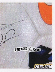 Sticker Asamoah Autografo - Juventus 2013-2014 n. 287 - Footprint