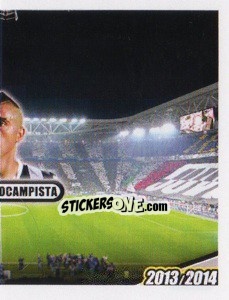 Cromo Arturo Vidal, centrocampista - Juventus 2013-2014 - Footprint
