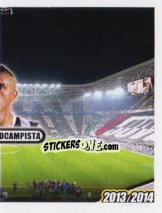 Sticker Arturo Vidal, centrocampista - Juventus 2013-2014 n. 293 - Footprint