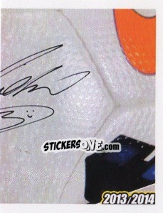 Sticker Arturo Vidal Autografo - Juventus 2013-2014 n. 297 - Footprint
