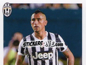 Sticker Arturo Vidal - Juventus 2013-2014 n. 298 - Footprint