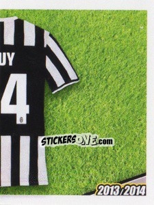 Sticker Bouy maglia 24 - Juventus 2013-2014 - Footprint