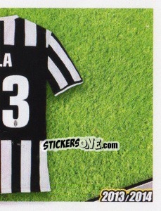 Sticker Isla maglia 33 - Juventus 2013-2014 n. 315 - Footprint