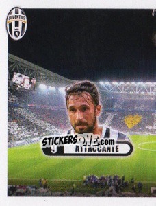Sticker Vucinic, attaccante - Juventus 2013-2014 n. 322 - Footprint
