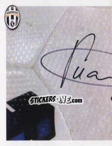 Sticker Vucinic Autografo - Juventus 2013-2014 n. 326 - Footprint