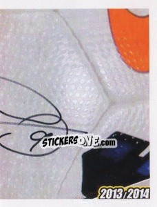 Sticker Vucinic Autografo - Juventus 2013-2014 n. 327 - Footprint