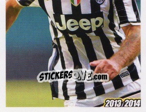 Sticker Mirko Vucinic - Juventus 2013-2014 - Footprint