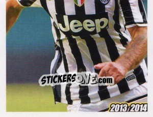 Sticker Mirko Vucinic - Juventus 2013-2014 n. 329 - Footprint
