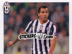 Sticker Tévez in Azione - Juventus 2013-2014 n. 330 - Footprint