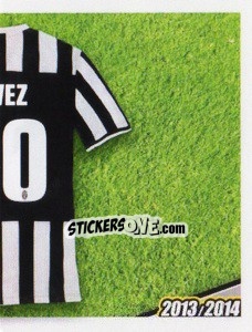 Cromo Tévez maglia 10 - Juventus 2013-2014 - Footprint