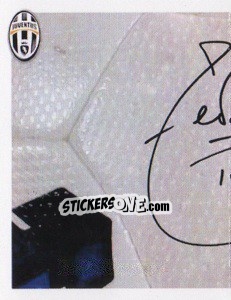 Sticker Tévez Autografo - Juventus 2013-2014 n. 336 - Footprint
