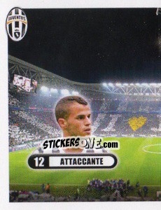 Sticker Giovinco, attaccante - Juventus 2013-2014 n. 342 - Footprint
