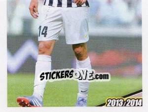 Sticker Fernando Llorente in Azione - Juventus 2013-2014 n. 351 - Footprint