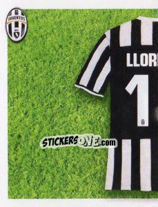 Sticker Fernando Llorente maglia 14 - Juventus 2013-2014 - Footprint