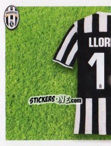 Sticker Fernando Llorente maglia 14 - Juventus 2013-2014 n. 354 - Footprint
