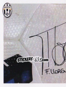 Sticker Fernando Llorente Autografo - Juventus 2013-2014 n. 356 - Footprint